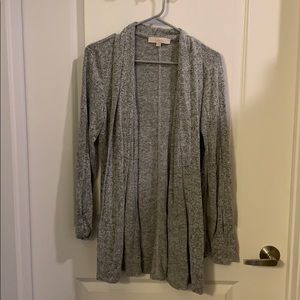 LOFT grey cardigan